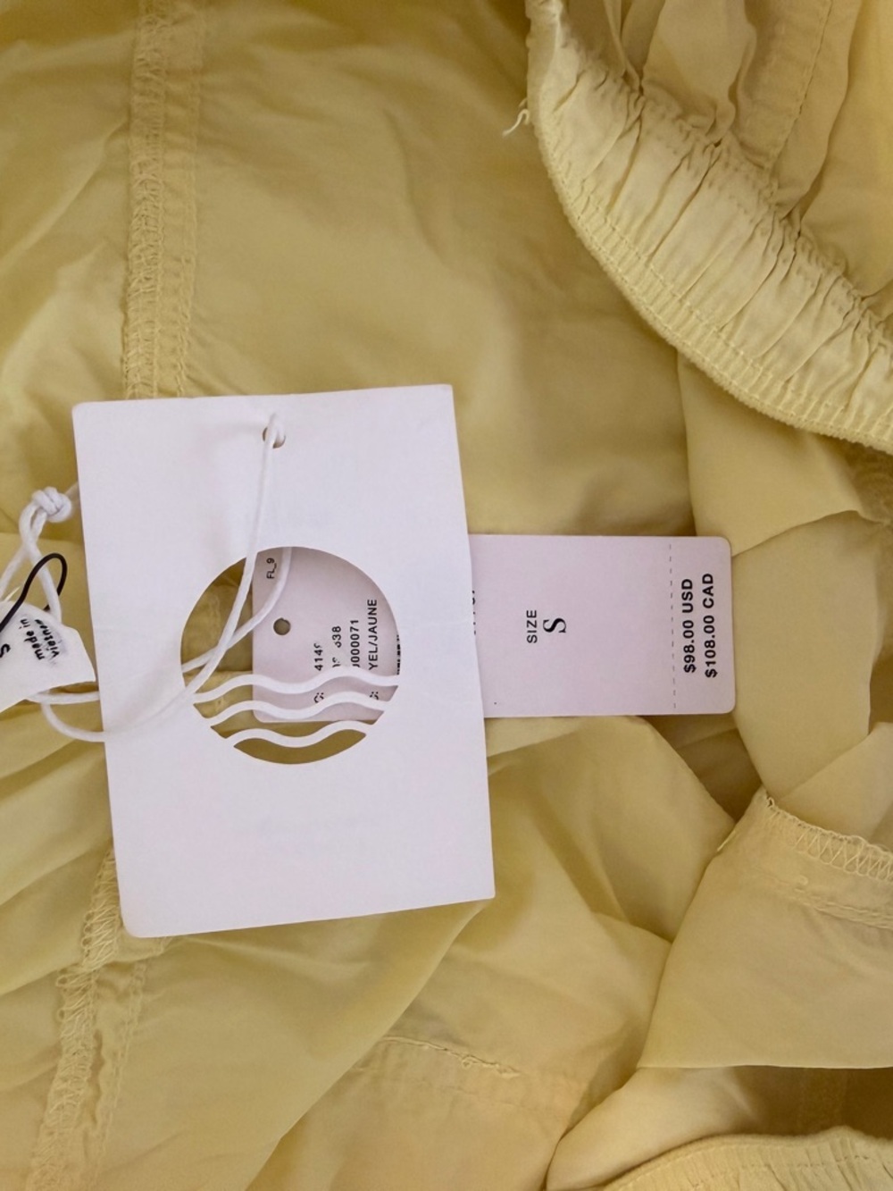 Daily Practice by Anthropologie Parachute Pants Yellow Size Small NWT - Picture 6 of 7